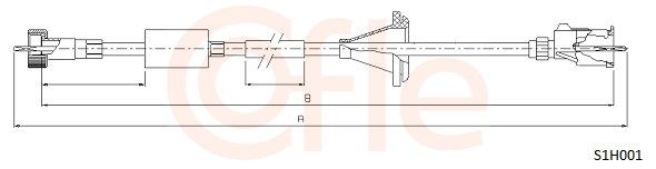 COFLE 92.S1H001 Speedometer Cable