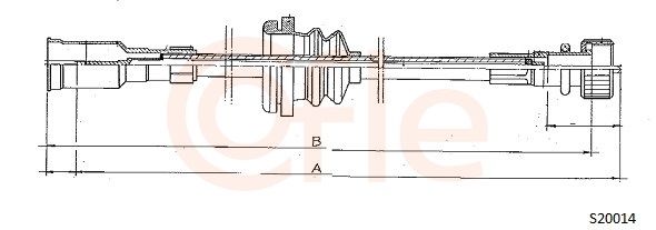 COFLE 92.S20014 Speedometer Cable