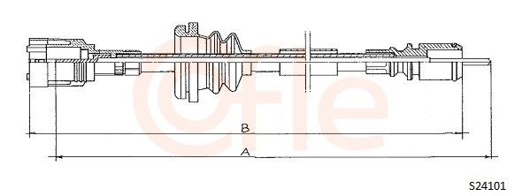 COFLE 92.S24101 Speedometer Cable