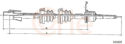 Speedometer Cable COFLE 92.S31025