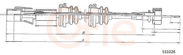 COFLE 92.S31026 Speedometer Cable