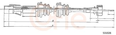 Speedometer Cable COFLE 92.S31026