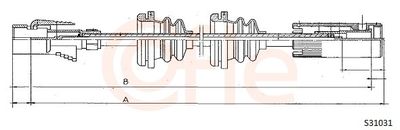 Speedometer Cable COFLE 92.S31031