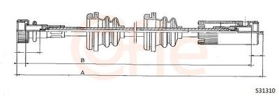 Speedometer Cable COFLE 92.S31310