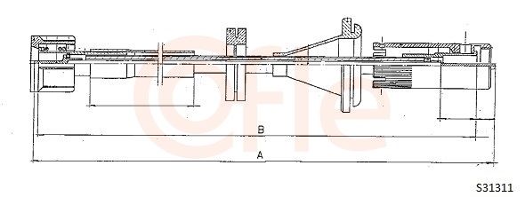 COFLE 92.S31311 Speedometer Cable