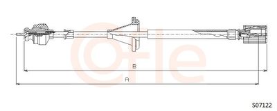 Speedometer Cable COFLE S07122