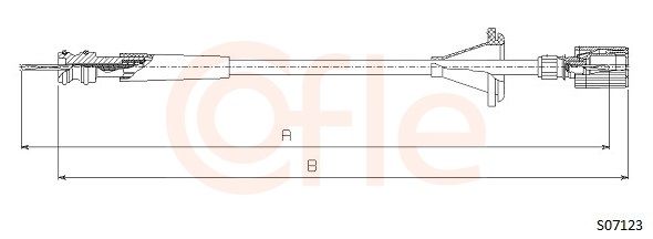 COFLE S07123 Speedometer Cable