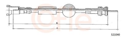 Speedometer Cable COFLE S21040