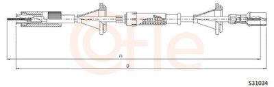 Speedometer Cable COFLE S31034