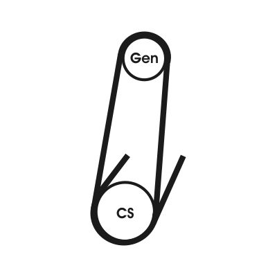 CONTINENTAL CTAM 4PK611 ELAST V-Ribbed Belt