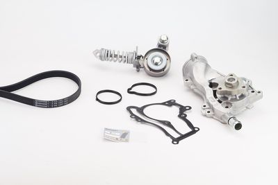 Water Pump + V-Ribbed Belt Kit CONTINENTAL CTAM 5PK1207WP2