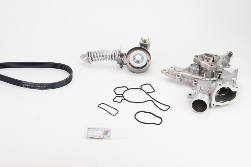 CONTINENTAL CTAM 5PK1230WP1 Water Pump + V-Ribbed Belt Kit