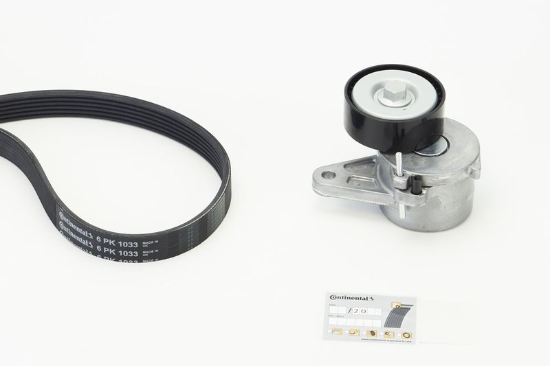 CONTINENTAL CTAM 6PK1033K1 V-Ribbed Belt Set