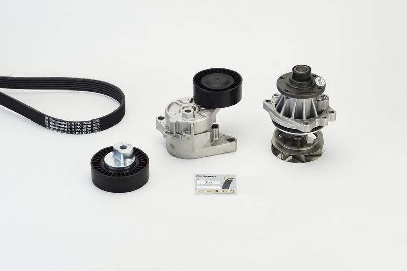 CONTINENTAL CTAM 6PK1538WP1 Water Pump + V-Ribbed Belt Kit