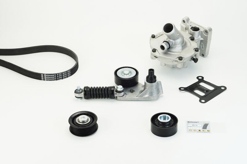 CONTINENTAL CTAM 6PK1642WP2 Water Pump + V-Ribbed Belt Kit