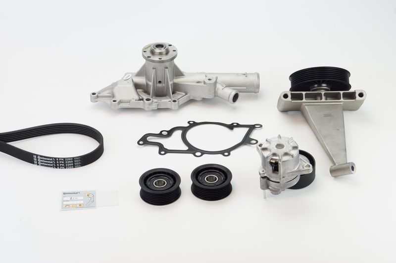 CONTINENTAL CTAM 6PK2260WP1 Water Pump + V-Ribbed Belt Kit