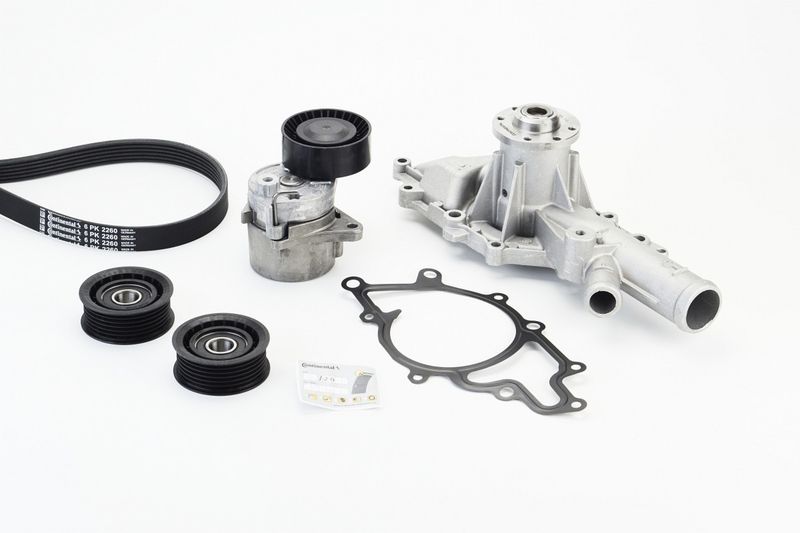 CONTINENTAL CTAM 6PK2260WP2 Water Pump + V-Ribbed Belt Kit