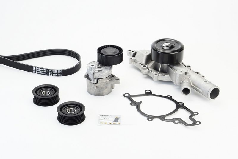 CONTINENTAL CTAM 6PK2260WP3 Water Pump + V-Ribbed Belt Kit