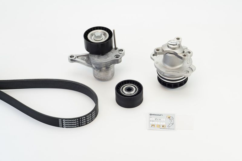 CONTINENTAL CTAM 7PK1970WP1 Water Pump + V-Ribbed Belt Kit