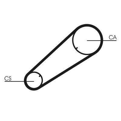 CONTINENTAL CTAM CT1004 Timing Belt