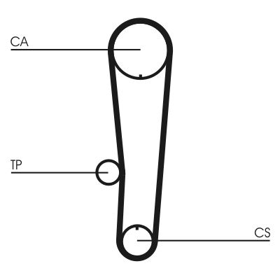 CONTINENTAL CTAM CT1017 Timing Belt