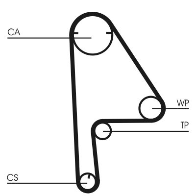 Timing Belt Kit CONTINENTAL CTAM CT1081K1