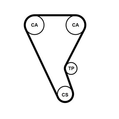 Timing Belt CONTINENTAL CTAM CT1240