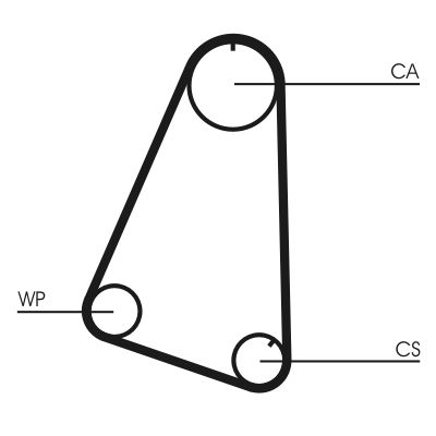CONTINENTAL CTAM CT504WP1 Water Pump & Timing Belt Kit