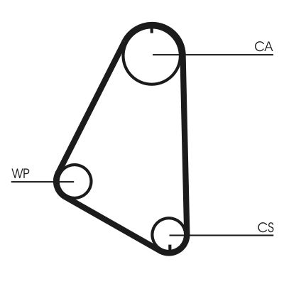 Timing Belt CONTINENTAL CTAM CT526