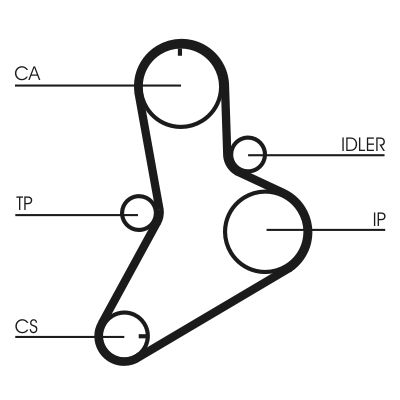 Timing Belt Kit CONTINENTAL CTAM CT622K1