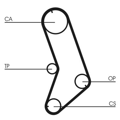 CONTINENTAL CTAM CT647K1 Timing Belt Kit