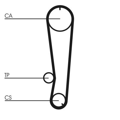 Timing Belt CONTINENTAL CTAM CT655