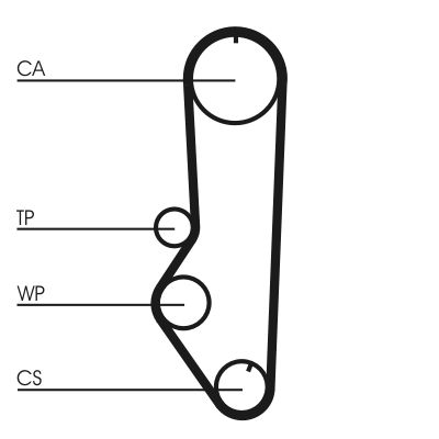 CONTINENTAL CTAM CT688 Timing Belt