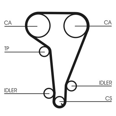 CONTINENTAL CTAM CT728WP3 Water Pump & Timing Belt Kit