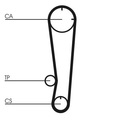 CONTINENTAL CTAM CT738K1 Timing Belt Kit