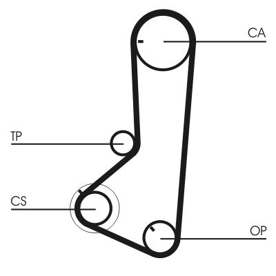 CONTINENTAL CTAM CT836K1 Timing Belt Kit