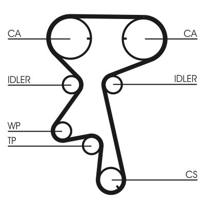 Water Pump & Timing Belt Kit CONTINENTAL CTAM CT873WP4