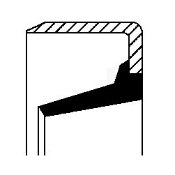 Shaft Seal, manual transmission CORTECO 01017792B