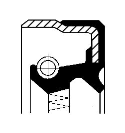 Shaft Seal, manual transmission CORTECO 01019886B