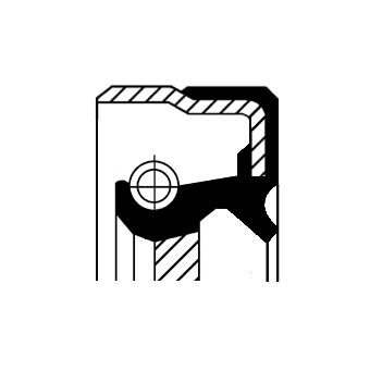 Shaft Seal, manual transmission CORTECO 01034075B