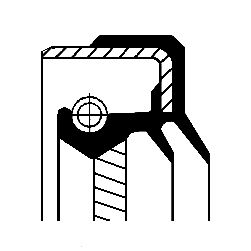 Shaft Seal, manual transmission CORTECO 01034640B