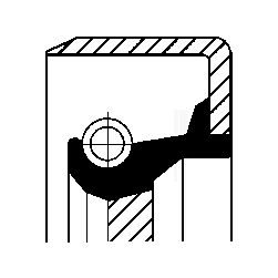 Shaft Seal, manual transmission CORTECO 12011426B
