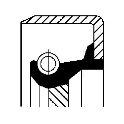 Shaft Seal, manual transmission CORTECO 12011441B