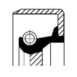 Shaft Seal, manual transmission CORTECO 12011465B