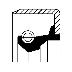 CORTECO 12011496B Shaft Seal, manual transmission