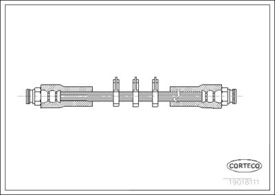 Brake Hose CORTECO 19018111