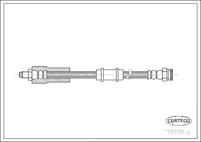 Brake Hose CORTECO 19018118