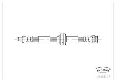 Brake Hose CORTECO 19018124