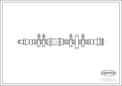 Brake Hose CORTECO 19018126