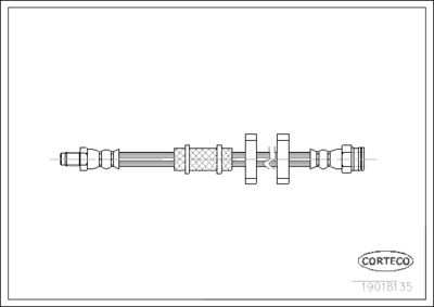 Brake Hose CORTECO 19018135